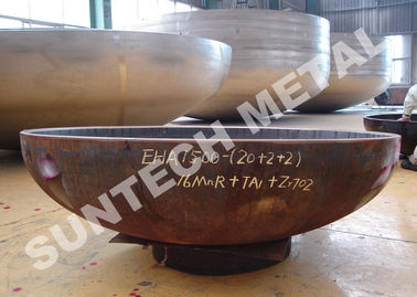 中国 ジルコニウムおよび CS のさび止めの圧力容器の覆われた頭部 2/1 EHA R60702/Zr702 サプライヤー